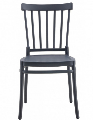 Silla MILOS NEW, apilable, tratamiento anti UV,...