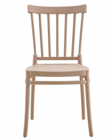 Silla MILOS NEW, apilable, tratamiento anti UV,...