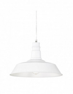 Lámpara INGA, colgante, metal, blanca