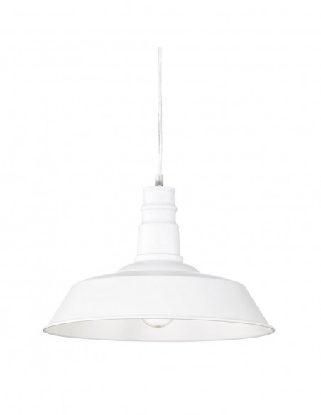 Lámpara INGA, colgante, metal, blanca