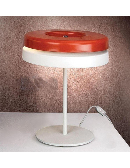 Lámpara DUBHE, sobremesa, rojo - blanco