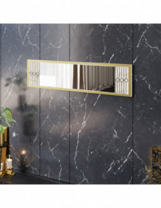 Espejo ELOISE, biIaminado mármol blanco con detalles...