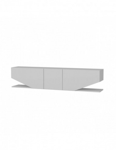Mueble de TV VIOLET, biIaminado blanco brillo,...