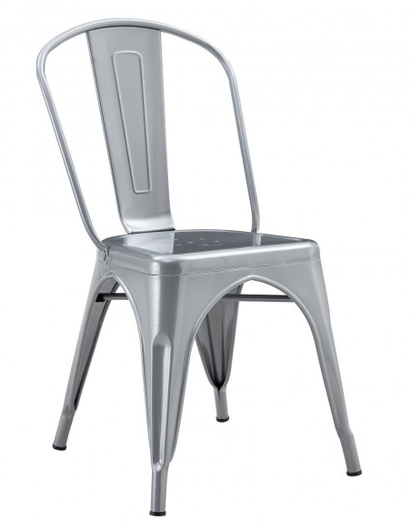 Silla TOL EK LIMITED, acero, gris plata