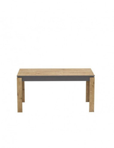 Mesa de comedor PHILIPPA, biIaminado roble con...