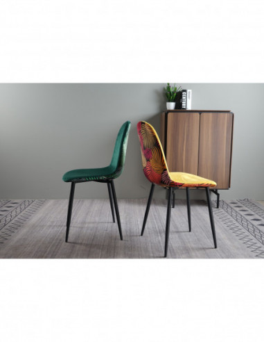 Silla HORUS NEW, metal, tapizado velvet...