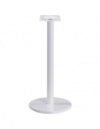 Base de mesa BOHEME, alta, blanca, 43 cms de diámetro, altura 110 cms