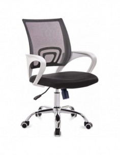 Sillón de oficina FISS NEW, brazos blanco, basculante,...