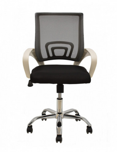 Sillón de oficina FISS NEW, brazos blanco,...