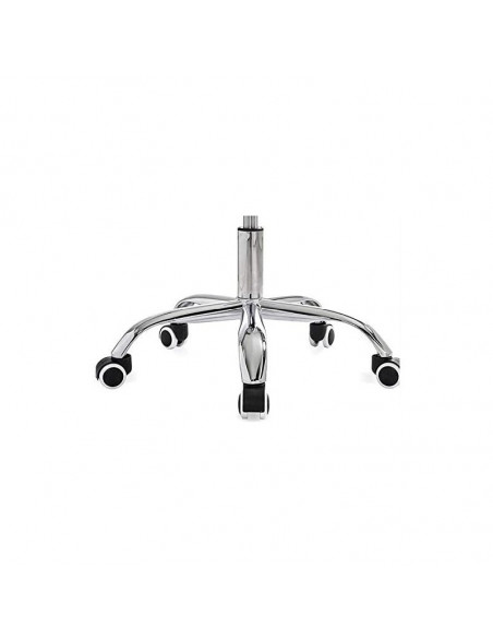 Sillón de oficina FISS NEW, brazos blanco, basculante, estructura y malla negro