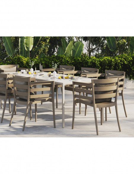 Sillón SALERNO, apilable, polipropileno antracita