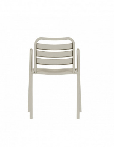 Sillón TROPICANA, apilable, polipropileno gris...