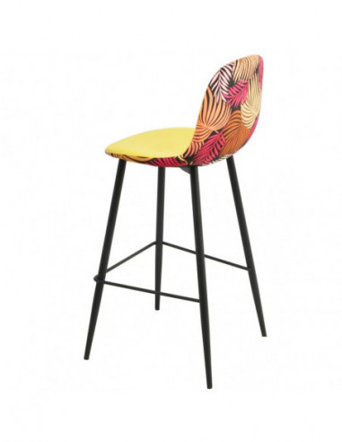 Taburete HORUS NEW, metal, tapizado velvet...