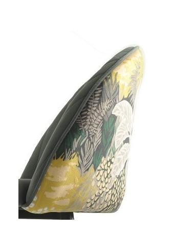 Taburete PALM SKY BLUE, metal, tapizado velvet...