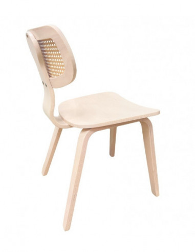 Silla CORBEL, contrachapado de madera de hevea,...
