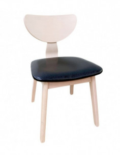 Silla DUBLIN, contrachapado de madera de hevea, natural,...