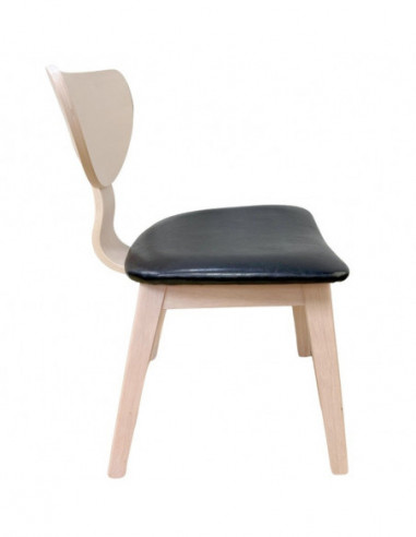 Silla DUBLIN, contrachapado de madera de hevea,...