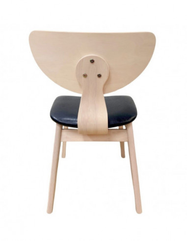 Silla DUBLIN, contrachapado de madera de hevea,...