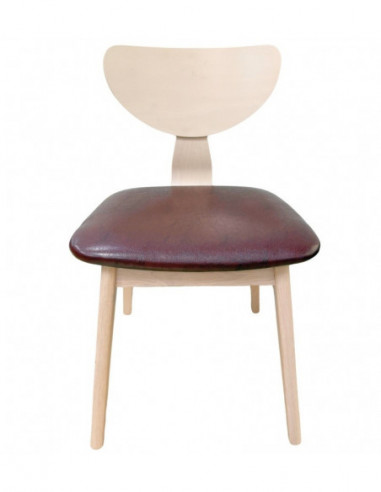 Silla DUBLIN, contrachapado de madera de hevea,...