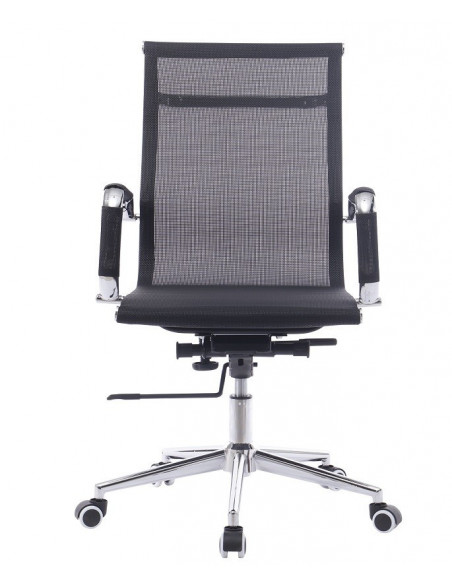 Sillón de oficina IGOR, giratorio, regulación de altura, basculante profundo, malla negra