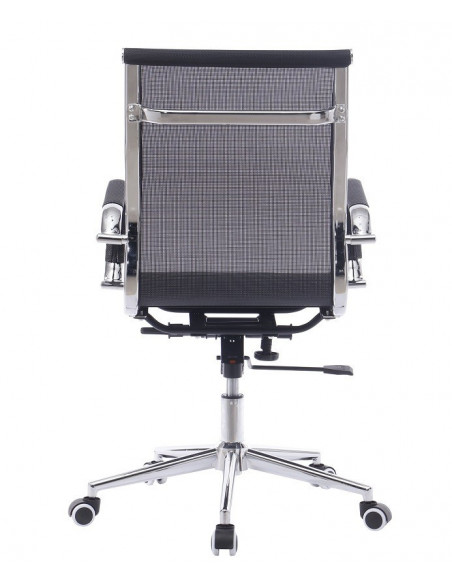 Sillón de oficina IGOR, giratorio, regulación de altura, basculante profundo, malla negra