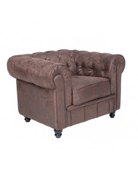 Sillón CHESTER NEW, similpiel vintage