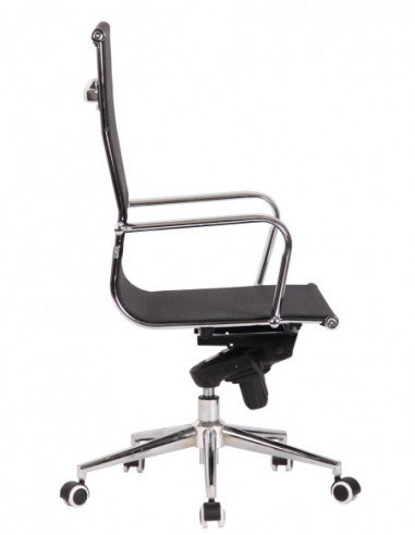 Sillón de oficina ZURICH, alto, malla negra