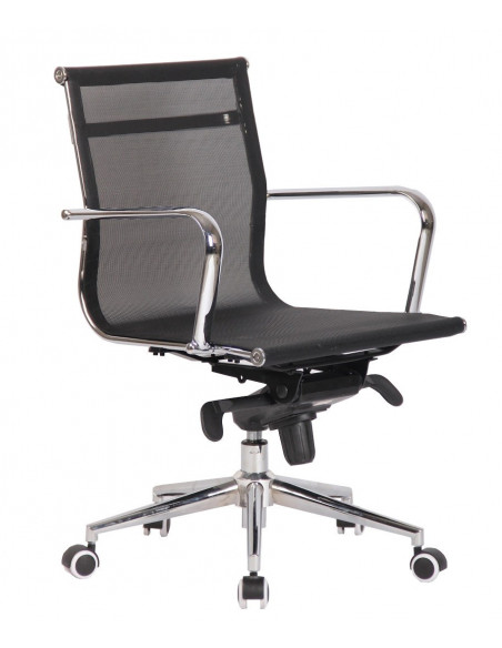 Sillón de oficina ZURICH, giratorio, malla negra