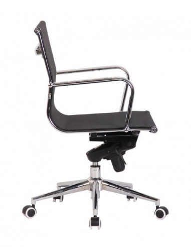 Sillón de oficina ZURICH, giratorio, malla negra