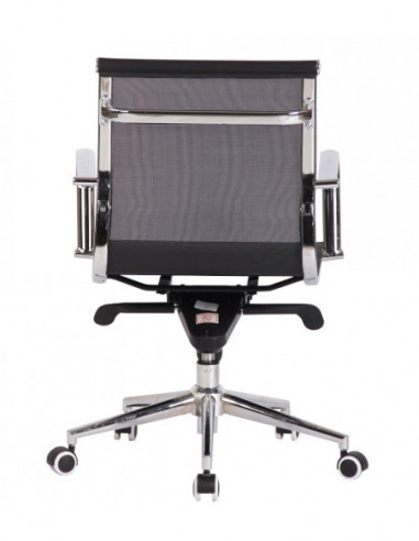 Sillón de oficina ZURICH, giratorio, malla negra