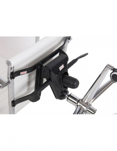 Sillón de oficina ROTERDAM, alto, similpiel blanca