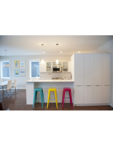 Taburete TOL EK LIMITED, acero, amarillo