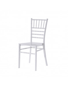 Silla CHIAVARI 28, apilable, polipropileno blanco