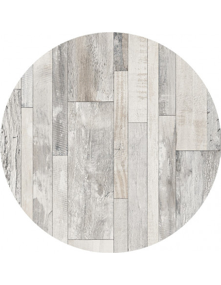 Tablero de mesa Werzalit WER-FANTASY, White Block 7537, 80 cms de diámetro