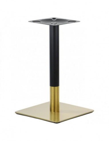Base de mesa VERSALLES NEW 72 CUDO, dorada y negra, 45 x 45 cms, altura 72 cms
