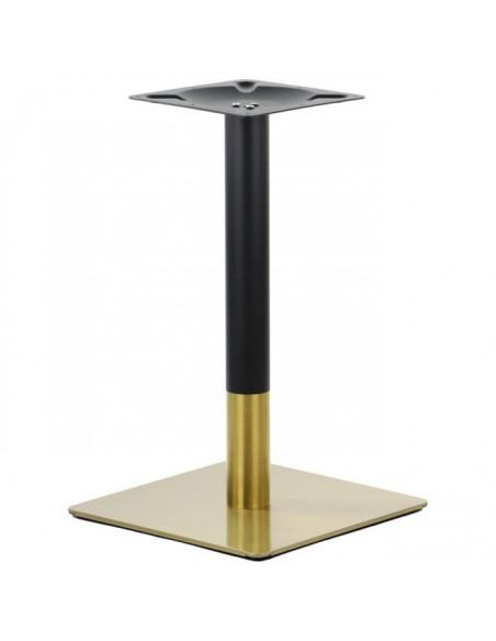 Base de mesa VERSALLES NEW 72 CUDO, dorada y negra, 45 x 45 cms, altura 72 cms