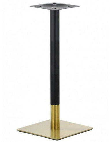Base de mesa VERSALLES NEW 110 CUDO, alta, dorada y negra, 45 x 45 cms, altura 110 cms