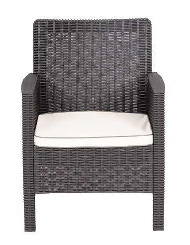 Sillón ADRIATICO, polipropileno marrón...