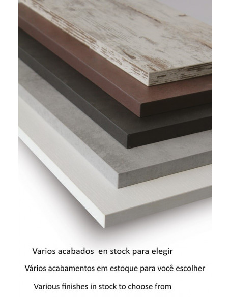 Tablero de melamina 30 mm, NEGRO 10, 60 x 60 cms