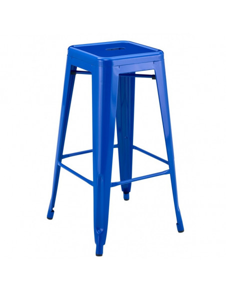 Taburete TOL EK LIMITED, acero, azul