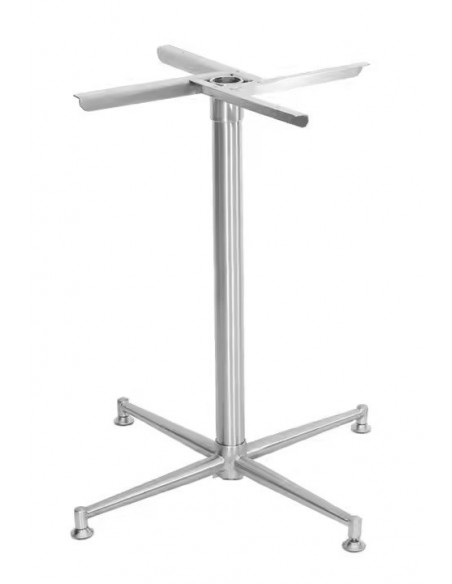 Base de mesa PAUDY, acero inoxidable, base de 63 x 63 cms, altura 72 cms