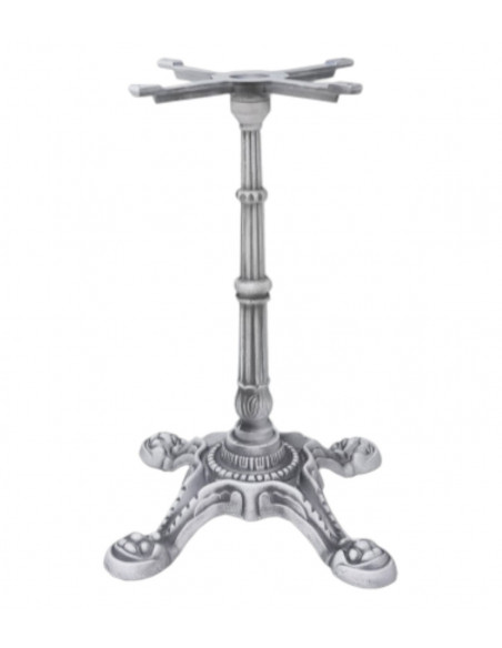 Base de mesa LIVRY 72, fundición, 4 pies, acabado vintage, altura 72 cms