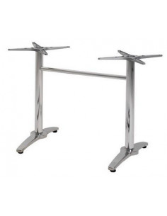 Base de mesa ROMA NEW, rectangular, inoxidable y aluminio*