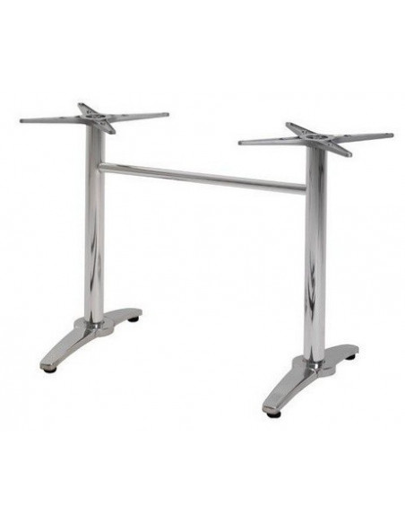 Base de mesa ROMA NEW, rectangular, inoxidable y aluminio*