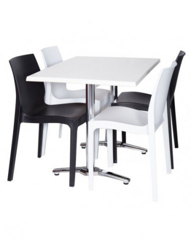 Base de mesa ROMA NEW, rectangular, inoxidable...