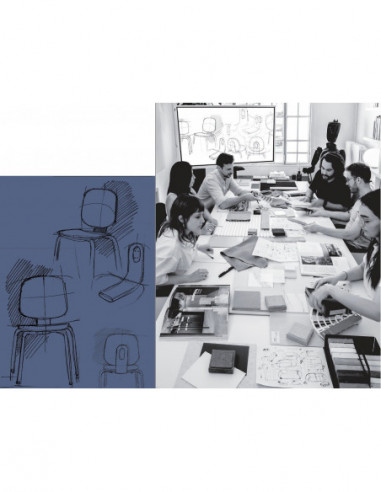 Silla COLMAR, apilable, azul, contrachapado...