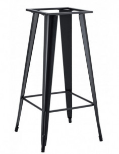 Base de mesa TOL EK, alta, acero, negra, para tapa de 60...