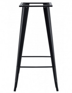 Base de mesa TOL EK, alta, acero, negra, para tapa de 60... 2