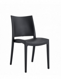Silla CAPRI, apilable, tratamiento anti UV, polipropileno...