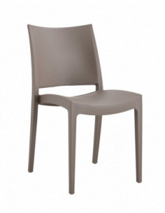 Silla CAPRI, apilable, tratamiento anti UV, polipropileno...